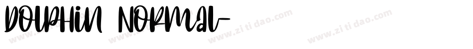 Dolphin Normal字体转换